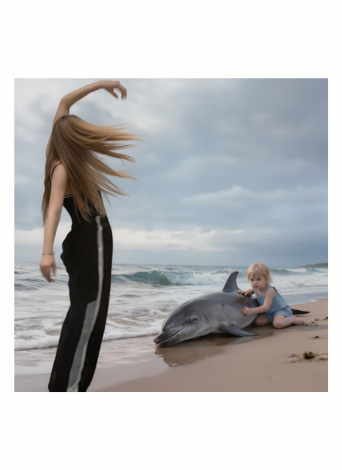 Danse avec l'océan cadré
